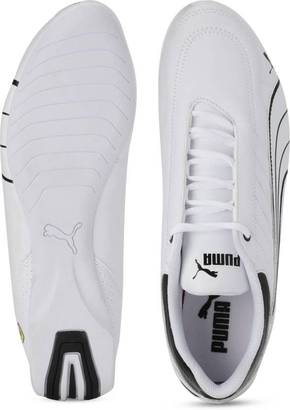 Puma Men's Scuderia Ferrari Kart Cat Sneaker, White Black-Galaxy Blue, 9 M US