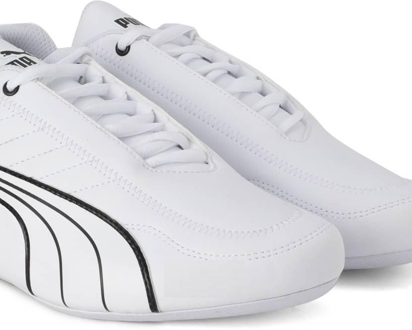 Puma Men's Scuderia Ferrari Kart Cat Sneaker, White Black-Galaxy Blue, 9 M US