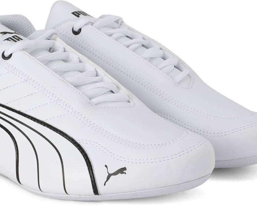 Puma Men's Scuderia Ferrari Kart Cat Sneaker, White Black-Galaxy Blue, 9 M US